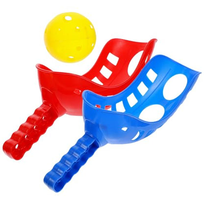 balacoo Scoop Ball Game Toss and Catch Set Lightweight Outdoor Toys for Kids Ages 3-5 Portable Hand-Eye Coordination Sports Activity for Family Fun