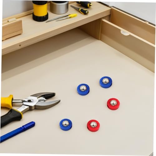 Mipcase 30pcs Tabletop Shuffleboard Replacement Rollers Pucks Steel and Plastic Mini Sliding Curling Beads for Hand-Eye Coordination Games Portable Indoor Family Entertainment