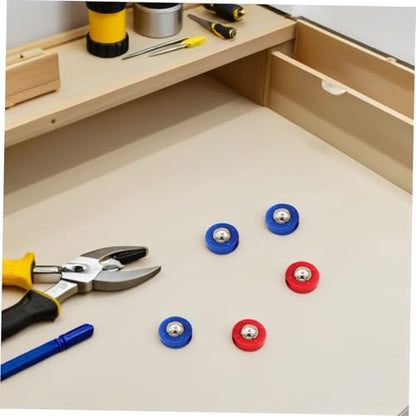Mipcase 30pcs Tabletop Shuffleboard Replacement Rollers Pucks Steel and Plastic Mini Sliding Curling Beads for Hand-Eye Coordination Games Portable Indoor Family Entertainment