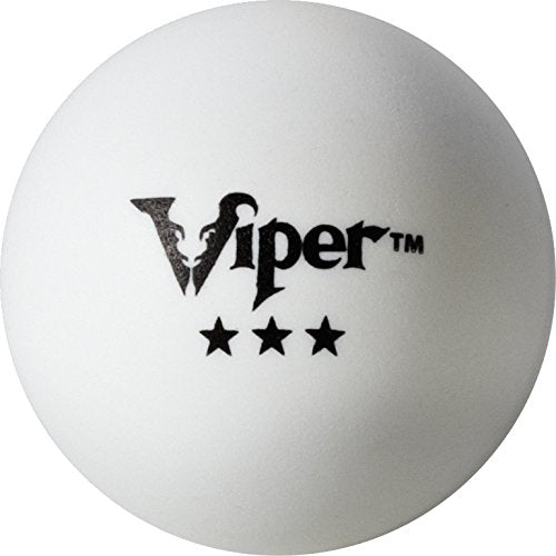 Viper Table Tennis Balls: White 40 mm Regulation Size, 6 Pack - style: 3 Star Rating