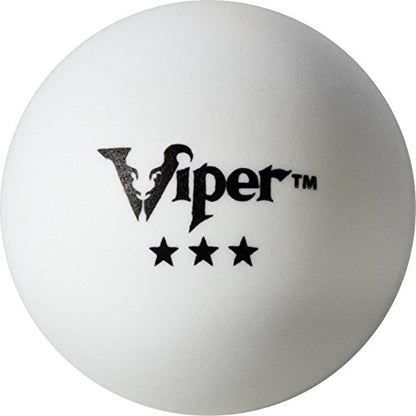 Viper Table Tennis Balls: White 40 mm Regulation Size, 6 Pack - style: 3 Star Rating