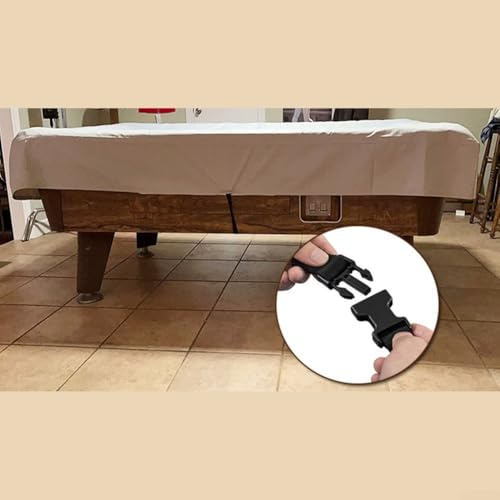 Waterproof 210D Oxford Billiard Pool Table Cover, with Adjustable Drawstring for 7ft 8ft 9ft Tables, All-Weather Dustproof/Snow Protection, Fits Most Snooker, Pool Tables, Outdoor Furniture(grey 7FT) - size: grey 7FT