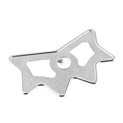 DGZZI Billiard Bridge Head Silver Aluminium Alloy Slip-On Moosehead Bridge Head for Billiard Pool Cue Stick