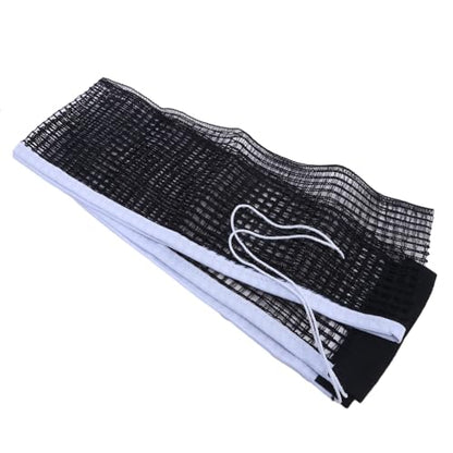 Training Tension Ping Pong Net Portable Table Tennis Table Net Replacement for Any Table(Black) - color: Black