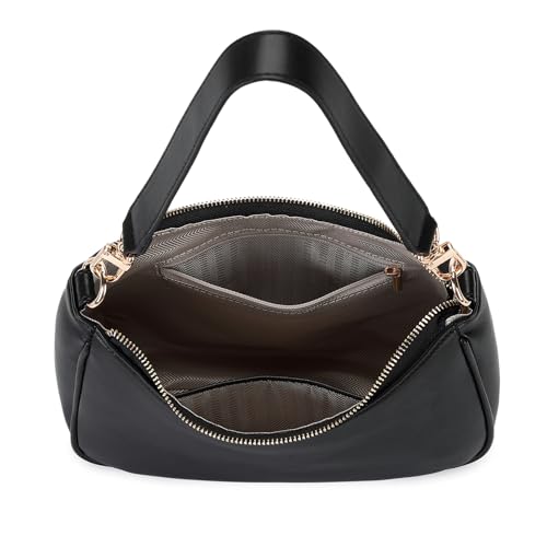 CYHTWSDJ Shoulder Bags for Women, Cute Hobo Tote Handbag Mini Clutch Purse with Zipper Closure - color: Black-g