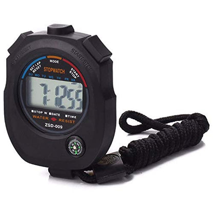 12 Pack Multi-Function Electronic Digital Sport Stopwatch Timer, Large Display with Date Time and Alarm Function,Suitable for Sports Coaches Fitness Coaches and Referees - style: 12pack