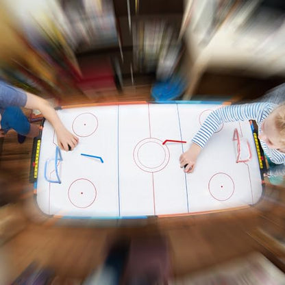 Mini Tabletop Hockey Game Set Including 2 Pcs Goal Nets 2 Pcs Ice Hockey and 2 Sticks Christmas Indoor Desk Novelty Toy Fast Paced Fun Sport Party Games for Xmas Adults