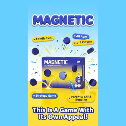 New Premium Magnetic Chess Board Game | Adjustable String, Large & Powerful Magnets | Portable Chess Set for Family, Travel, Camping & Parties, Kids & Adults (Blue) - color: Blue