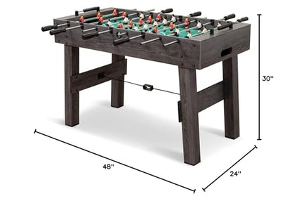 EastPoint Sports Classic Sport 48" Mid-Size Indoor Fairmont Foosball Table, Easy Setup, Grey