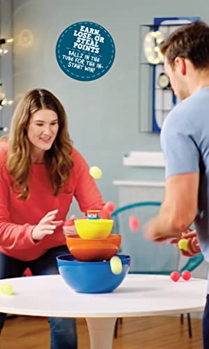 Little Kids Ballz'n | The Fast Paced Pong Ball Bouncing Trick Shots Game for Tipsy Adults and Family Night Fun Board Floor Party Adult Portable Easy Storage 2-6 Players