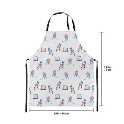 Manfei Ball Sports Kids Kitchen Apron - color: White Blue