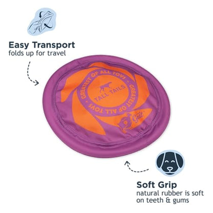 Tall Tails G.O.A.T. Greatest of All Toys Sport Flyer Fetch Toy for Dogs, Medium - size: Medium