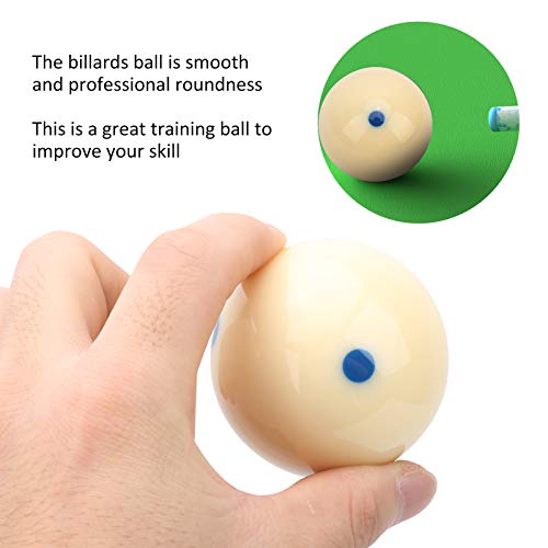 Billiard Training Ball WearResistant 57.2mm DotSpot Cue Ball for Practice for Players, Resin Material Improved Skills - color: Blue Dot
