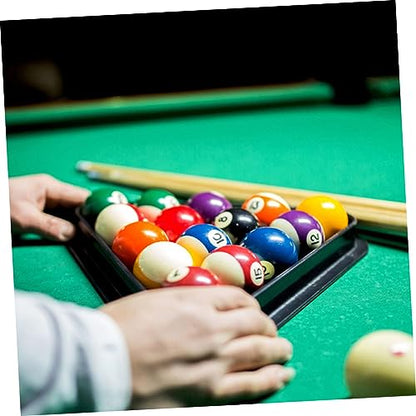 Sosoport Mini Billiard Rack Triangle for Boys and Girls Retro Style Pool Table Accessories Compact Size Billiard Triangle Frame for Pool Balls Display for Children's Games