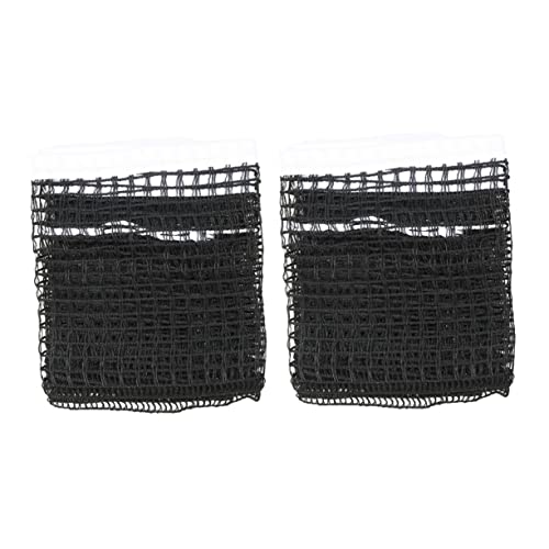 balacoo 2pcs Regulation Table Tennis Net Durable Nylon Pong Net for Use Lightweight Replacement Mesh for Home Office Classroom Play Black