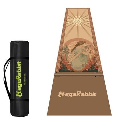 Darts Mat, 297x66cm, with Oche Lines, Professional Non Slip Carpet, Protection for Floor and Dart Tip (Pray MageRabbit)