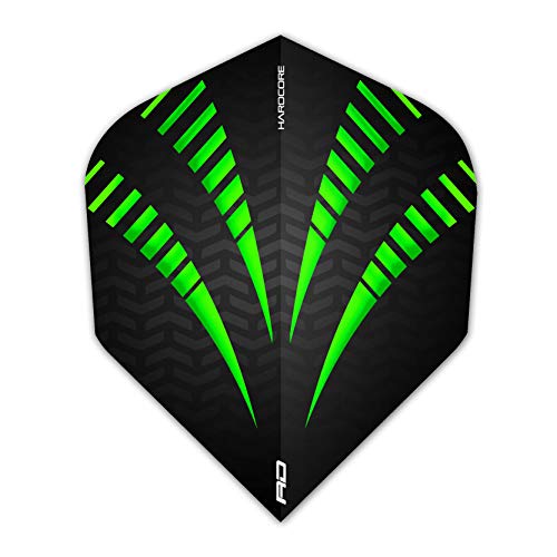 RED Dragon Hardcore Radical Extra Thick Standard Darts Dart Flights - 4 Games per Pack (12 Flights Total)