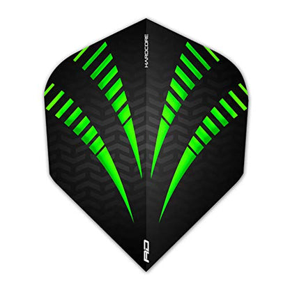 RED Dragon Hardcore Radical Extra Thick Standard Darts Dart Flights - 4 Games per Pack (12 Flights Total)