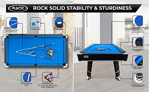 RACK Orion 8-Foot Tournament Billiard/Pool Table (Blue) – Professional Competition Game Table