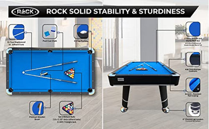 RACK Orion 8-Foot Tournament Billiard/Pool Table (Blue) – Professional Competition Game Table