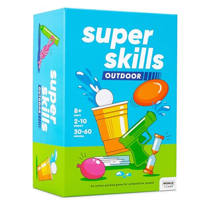 Super Skills Outdoor - Summer Yard Game – Outside Activity for Kids 8-12, Teens and Adults - Fun Water Backyard Party for the Whole Family