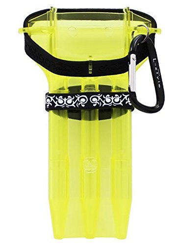 L-style Dart Case: Krystal One Hard Shell Dart Set Holder for Soft Tip and Steel Tip - color: Yellow