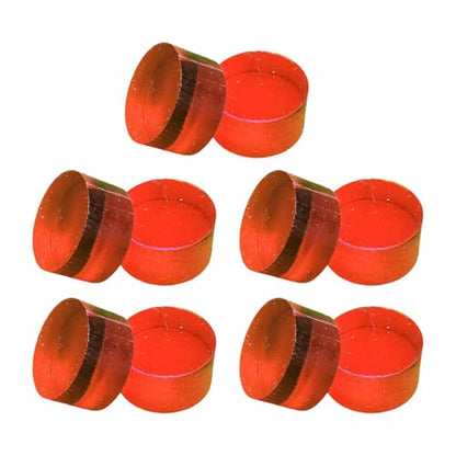 10 Pieces Break Jump Clear Cue Tip Billiard Pool Cue Tip Hard Professional Replacement for Player Billiard Beginners Snooker - color: red