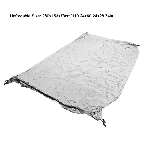 Pong Table Cover Premium Heavy Duty Waterproof Cover,Premium Waterproof Outdoor Pong Table Cover - Silver Coated Table Tennis Cover for Courtyards and Patios - color: Grey