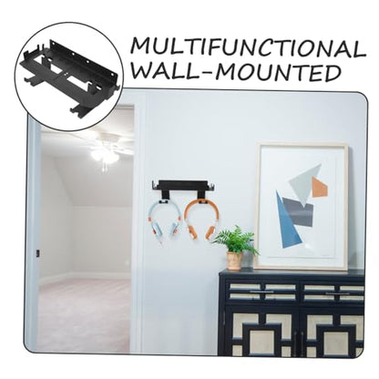 SHOWERORO Game Console Wall Mount for Console Multi-Functional Controller Holder and Headphone Hanger Vertical Storage Rack for Gaming Accessories for Wall Display and Organization