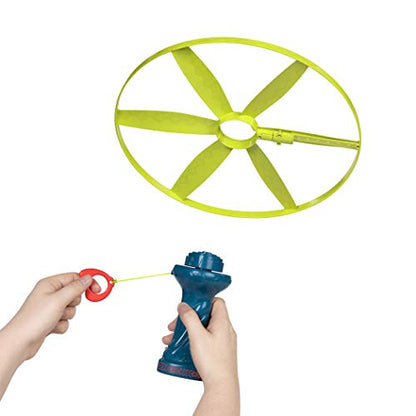B. toys – Skyrocopter – Sports & Outdoors – Light-Up Disco Flyers – Flying Disc with Lights & Launcher for Kids 5 Years +