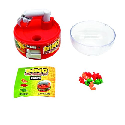 Raymond Geddes Dino Claw Machine Toys for Kids (12 per Box) – Mini Claw Machine Toys with 8 Colorful Dinosaur Prizes