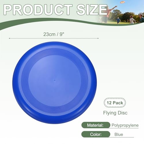 Soft Flying Disc, Sports Flying Discs All Ages Outdoor Flying Disc Training Playing Lightweight Durable - color: Blue