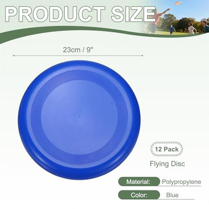 Soft Flying Disc, Sports Flying Discs All Ages Outdoor Flying Disc Training Playing Lightweight Durable - color: Blue