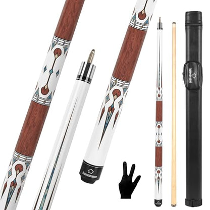 HomeSeason Pool Cue Stick 58" Billiard Cue Sticks Professional Low Deflection Pool Sticks - color: 21oz with bag