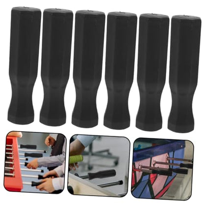 LIOOBO 6pcs Table Soccer Handle Grip Replacement Lightweight Ergonomic Design for Foosball Table Parts