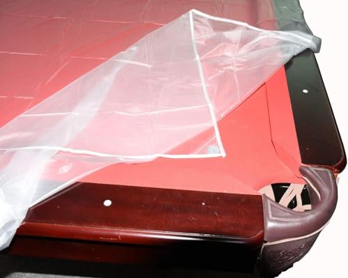 Transparent Pool Table Billiard Dust Cover - Fits 7/8/9 ft. Table