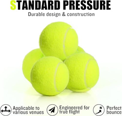 60/120 Pack Tennis Balls, Training Tennis Balls, Pet Dog Playing Balls, Practice Tennis Balls with Mesh Bag for Transport and Beginner Training - color: Yellow-120 pack（used)