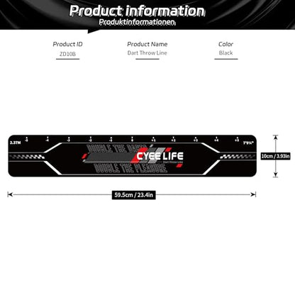 Cyeelife Dart Throw Line, Double the Darts, Double the Pleasure, 23.4 x 3.9 inches