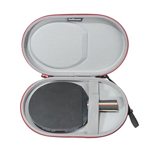 Carrying Case for Ping Pong Paddles/Table Tennis Paddles, Hard Protecitve Bag with Adjustable Wrist Strap, Compact Design Portable Lightweight (Case Only) - color: Black