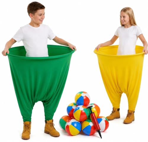 Granny Pants Yard Game Set (2 Pack), Funny Granny Pants Outdoor Game for Kids & Adults, Easy Setup Toss Game with Giant Pants & Balls, Backyard Family Party Game for Small Groups - color: 2PC Granny Pants
