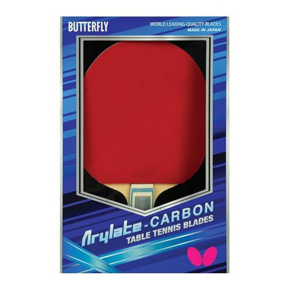 Butterfly Viscaria Pro-Line Ping Pong Racket - Featuring Arylate/Carbon Material & Assembled with Tenergy 05 2.1mm Table Tennis Rubber - ITTF Approved for Tournament Play