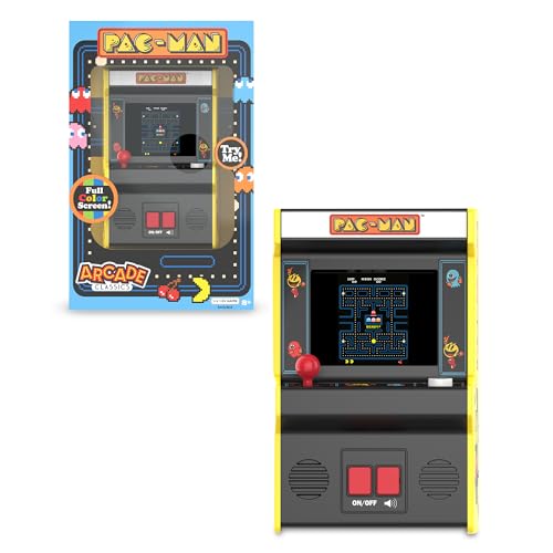 Arcade Classics - Retro Mini Arcade Game, Full Color Screen, Classic Handheld Electronic Game Console, 90s Toy, Great Gift for Kids 8+, Pac-Man - color: Pac-man