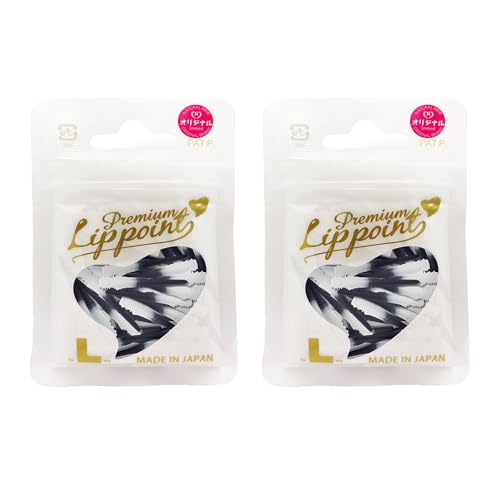 L-style Premium Lippoint - Soft Tip Dart Points - Regular Length - color: Cool Black 2-Tone