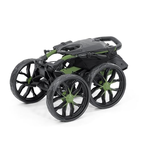 Bag Boy Quad Pro Disc Golf Cart - color: Green/Black