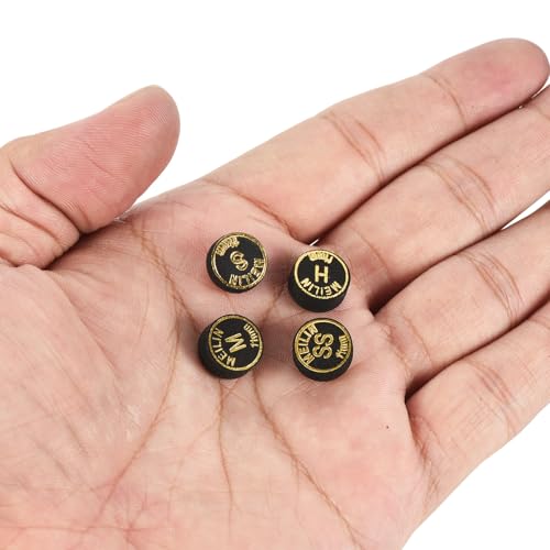 PATIKIL Pool Cue Tips Kit Multiple Layer Pool Billiard Cue Tips Laminated Glue-on Snooker Stick Tip Billiard Accessories - size: 11mm