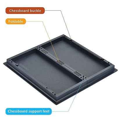 Magnetic Reversi Board Game Set 9.76" with Folding Board Classic Travel Games for Kids and Adults