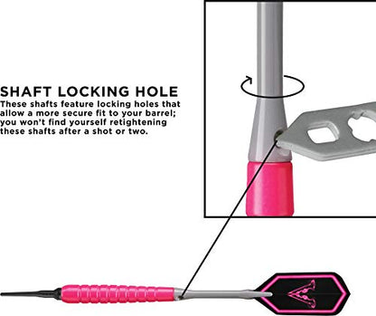 Viper V Glo Soft Tip Darts - color: Pink