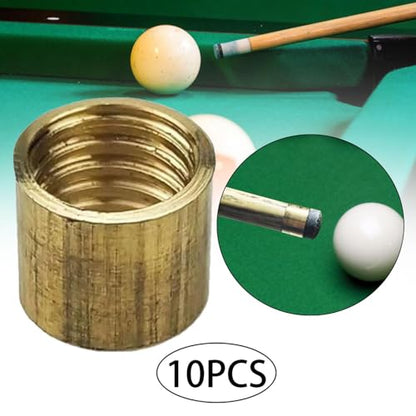 10 Pieces Billiard Cue Ferrules Billiard Stick Ferrule Snooker Pool Repair Parts Snooker Pool Cue Ferrules for DIY Billiard - size: 11mm