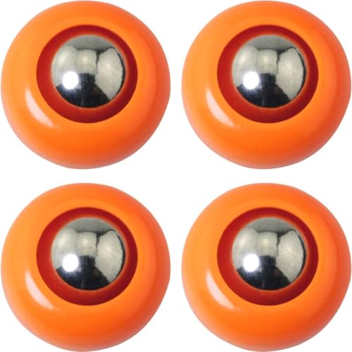 16PCS Mini Shuffleboard Replacement Curling Accessories Red Blue Yellow Orange 4 Each 1x 0.55 inch Pool Bowling Curling Ball Accessories Tabletop Equipment Roller Set