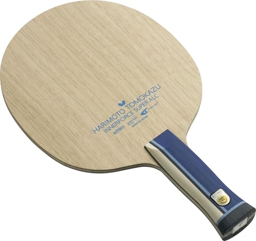 Butterfly Harimoto Innerforce Super ALC Table Tennis Blade - Available in Anatomic, Flared, or Straight Shakehand Handle Styles - Professional Table Tennis Blade - Made in Japan - size: AN